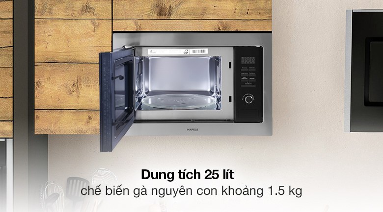 Lò vi sóng có nướng lắp âm Hafele HM-B38A (535.34.000) 25 lít