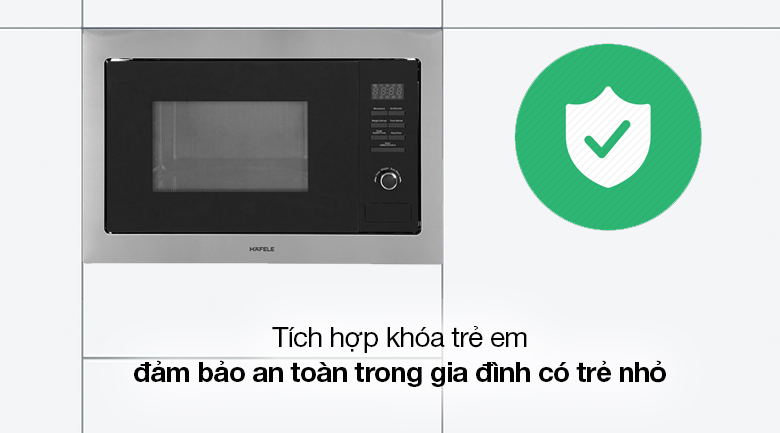 Lò vi sóng có nướng lắp âm Hafele HM-B38A (535.34.000) 25 lít