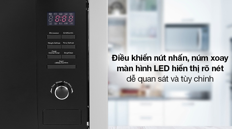 Lò vi sóng có nướng lắp âm Hafele HM-B38A (535.34.000) 25 lít