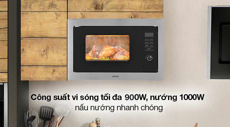 Lò vi sóng có nướng lắp âm Hafele HM-B38A (535.34.000) 25 lít