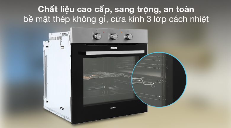Lò nướng lắp âm Hafele HO-K60C (535.62.591) 77 lít