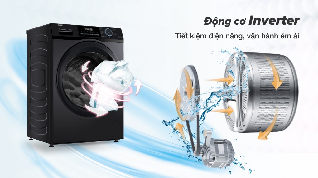 Máy giặt Aqua Inverter 10.5 kg AQD-A1052J BK