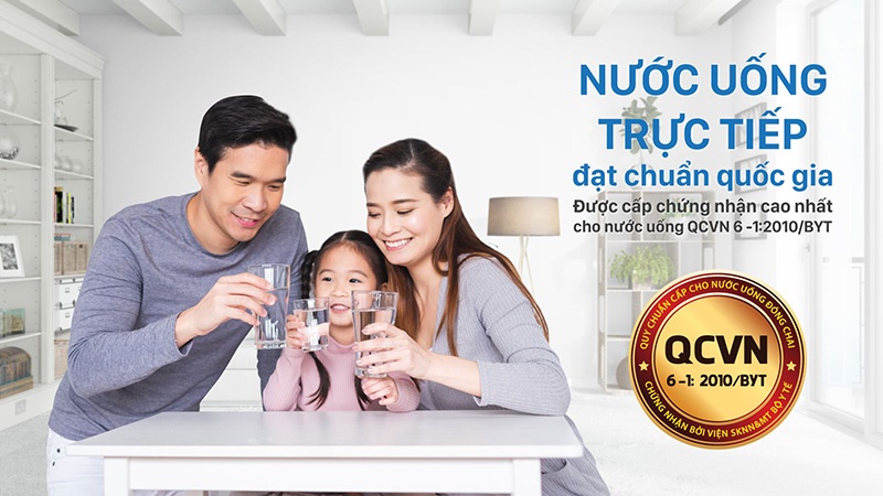 Máy lọc nước nóng nguội RO Karofi O-H128/H 8 lõi