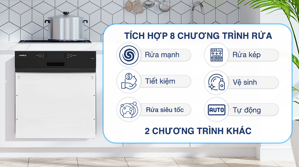 Máy rửa chén bán âm Hafele HDW-HI60B (533.23.210)