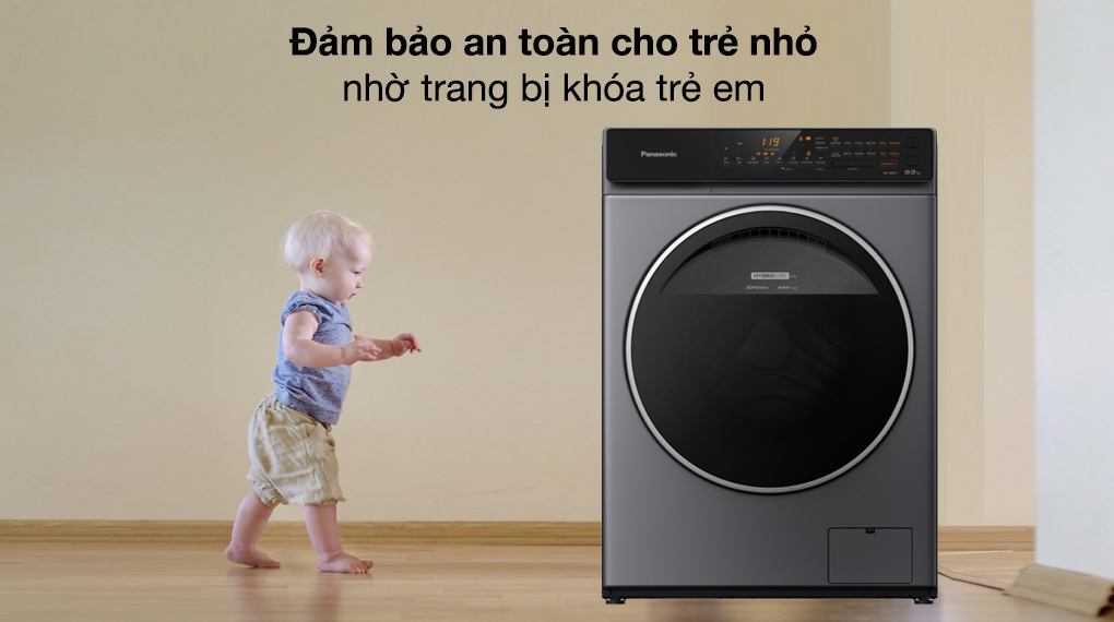 Máy giặt Panasonic Inverter giặt 9.5 kg NA-V95FC1LVT