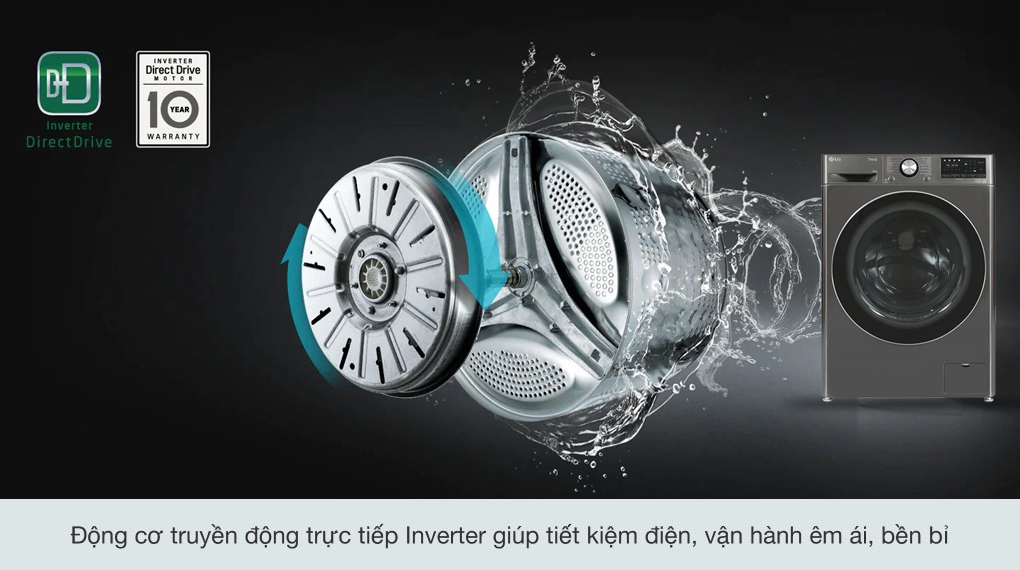 Máy giặt LG AI DD Inverter 12 kg FV1412S3B