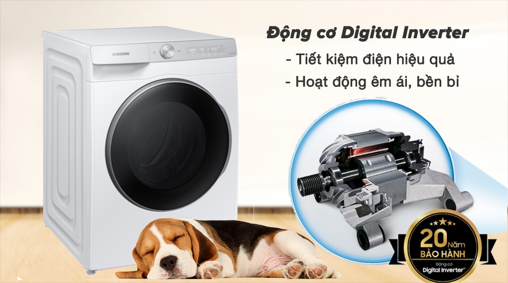 Máy giặt Samsung AI Inverter 12 kg WW12CGP44DSHSV