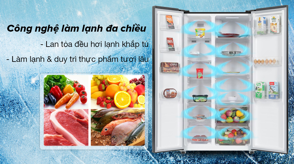 Tủ lạnh Sharp Inverter 442 lít SJ-SBX440VG-BK