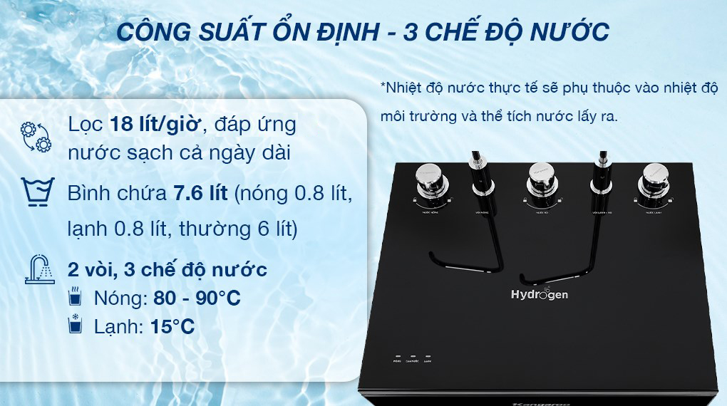 Máy lọc nước RO nóng nguội lạnh Kangaroo KG10A12 10 lõi - Công suất lọc