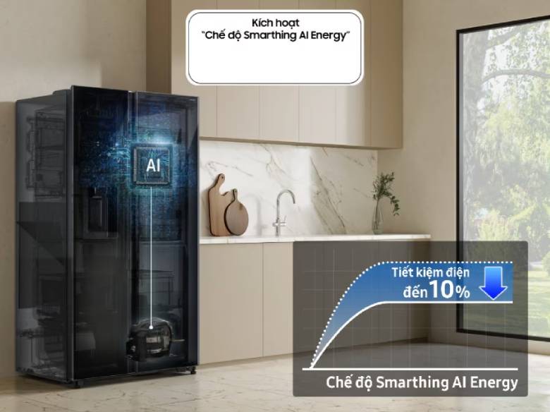 Tủ lạnh Samsung Inverter 635 lít Side By Side RS70F65K2FSV - Kết nối thông minh SmartThings
