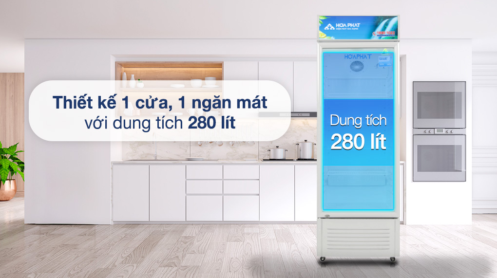 Thiết kế Tủ mát Hoà Phát 280 lít HSR S6280