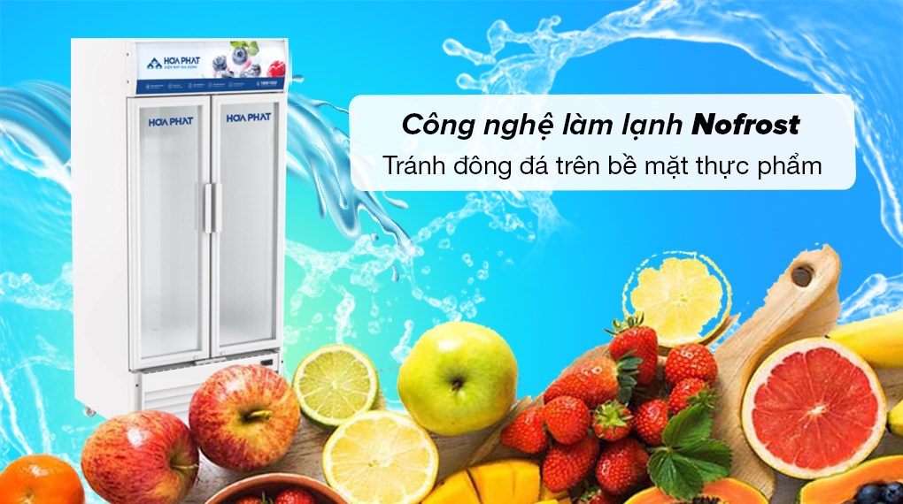 Tủ mát Hòa Phát 723 lít HSR D6723 - Công nghệ làm lạnh Nofrost làm lạnh thực phẩm hiệu quả, tránh đông đá trên bề mặt